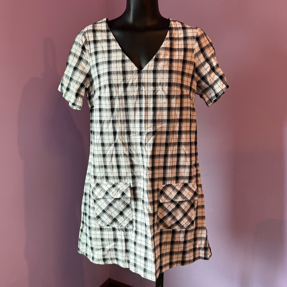 HYFVE - Black & White Plaid Tunic